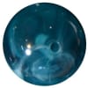 16mm Teal Clear Marble Style Acrylic Gumball Bead - Image 1 of 0