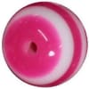 16mm Hot Pink Stripe Resin Bubblegum Beads - Image 1 of 0