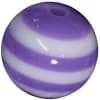 16mm Lavender Stripe Resin Bubblegum Beads - Image 1 of 0