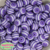 16mm Lavender Stripe Resin Bubblegum Beads - Image 2 of 0