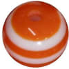 16mm Orange Stripe Resin Bubblegum Beads - Image 1 of 0