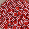 16mm Red Stripe Resin Bubblegum Beads - Image 2 of 0