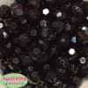 16mm Black Facet Acrylic Bubblegum Beads - Image 1 of 0