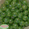 20mm Lime Green Crackle Bubblegum Bead - Image 1 of 0