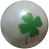 20mm Shamrock Print Solid Bubblegum Bead - Image 1 of 0