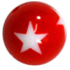 20mm Red Star Acrylic Bubblegum Beads - Image 1 of 0
