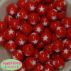 20mm Red Star Acrylic Bubblegum Beads - Image 2 of 0