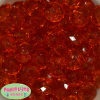 22mm Clear Orange Abacus Bubblegum Beads - Image 1 of 0