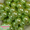 24mm Lime Faux Pearl Bubblegum Beads - Image 2 of 0
