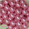 24mm Pink Faux Pearl Bubblegum Beads - Image 2 of 0