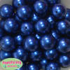 24mm Royal Blue Faux Pearl Bubblegum Beads - Image 2 of 0