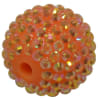 24mm Orange AB Resin Rhinestone Bubblegum Bead - Image 1 of 0