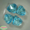 30mm Cyan Blue Chunky Gem Pendant - Image 2 of 0