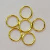8mm Gold Tone Split Rings 20 pack - Image 1 of 0