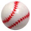 20mm Baseball Print Bubblegum Beads - Image 1 of 0