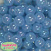 20mm Baby Blue Shiny AB Bubble Style Acrylic Gumball Bead - Image 1 of 0