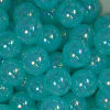 20mm Turquoise Shiny AB Bubble Style Acrylic Gumball Bead - Image 2 of 0