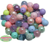 Bulk Mix of Pastel Bubblegum Beads 120pc - Image 2 of 0