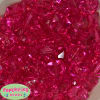 20mm Clear Hot Pink Ice Cube Bubblegum Bead Bulk - Image 1 of 0