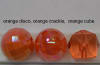 20mm Clear Orange Ice Cube Bubblegum Bead - Image 3 of 0