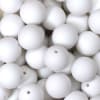 20mm White Chalk Style Acrylic Gumball Bead Bulk - Image 2 of 0