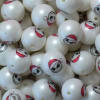 20mm Christmas Nightmare Zombie Print on a White Matte Bead - Image 2 of 0