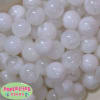 20mm Solid Creamy White Style Shell Finish Bubblegum Bead - Image 2 of 0