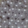 20mm White Crinkle Faux Pearl Bubblegum Beads - Image 2 of 0
