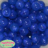 20mm Royal Blue Frost Acrylic Bubblegum Beads Bulk - Image 1 of 0