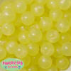 20mm Yellow Frost Acrylic Bubblegum Beads - Image 1 of 0