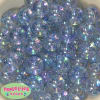 20mm Baby Blue Clear Glitter Acrylic Bubblegum Beads - Image 1 of 0