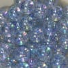20mm Baby Blue Clear Glitter Acrylic Bubblegum Beads - Image 2 of 0