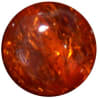 20mm Clear Orange Glitter Acrylic Bubblegum Beads - Image 1 of 0