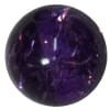 20mm Clear Purple Glitter Acrylic Bubblegum Beads - Image 1 of 0