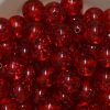 20mm Clear Red Glitter Acrylic Bubblegum Beads - Image 2 of 0