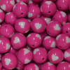 20mm Hot Pink Heart Acrylic Bubblegum Beads - Image 2 of 0