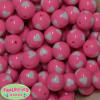 20mm Pink Heart Acrylic Bubblegum Beads Bulk - Image 1 of 0