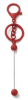 Matte Red Painted Beadable Keychain - Image 1 of 0