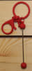 Matte Red Painted Beadable Keychain - Image 2 of 0