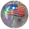 20mm American Flag Clear Bubblegum Beads - Image 1 of 0