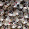 20mm HO HO HO Santa Hat with Mouse Print Bubblegum Beads - Image 2 of 0