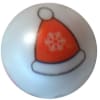20mm Santa Hat Print Bubblegum Beads - Image 1 of 0