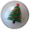 20mm Christmas Tree Print Bubblegum Beads - Image 1 of 0