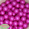 20mm Matte Hot Pink Acrylic Pearl Bubblegum Beads - Image 2 of 0