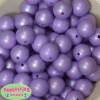 20mm Matte Lavender Acrylic Pearl Bubblegum Beads - Image 2 of 0