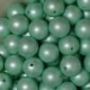 20mm Matte Mint Acrylic Pearl Bubblegum Beads - Image 2 of 0
