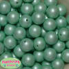 20mm Matte Mint Acrylic Pearl Bubblegum Beads Bulk - Image 1 of 0