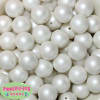 20mm Matte White Acrylic Bubblegum Beads Bulk - Image 1 of 0