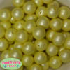 20mm Matte Pastel Yellow Acrylic Bubblegum Beads Bulk - Image 1 of 0