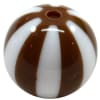 20mm Brown Melon Stripe Bubblegum Beads - Image 1 of 0